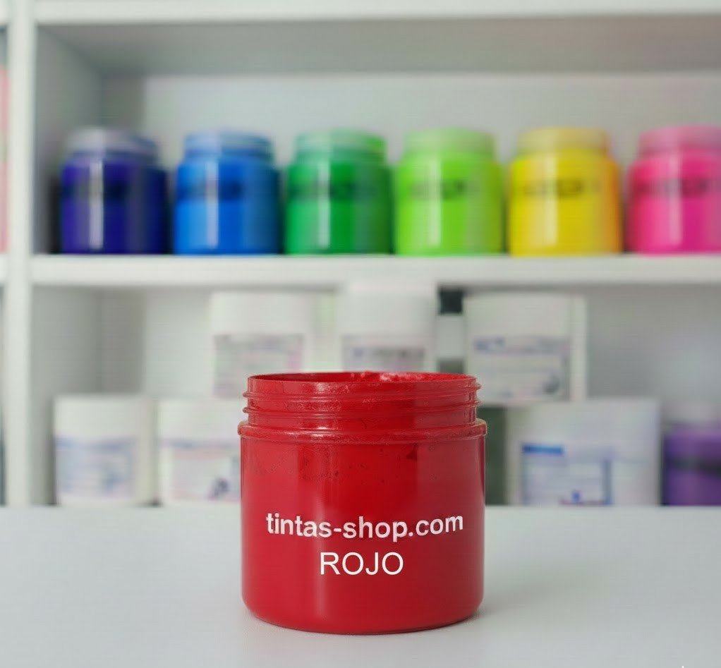 Tinta plastisol rojo