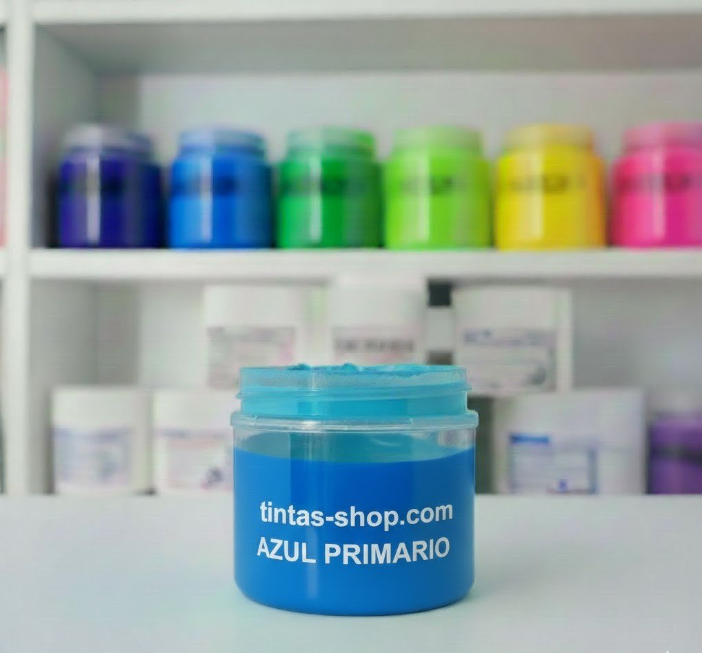 Tinta plastisol azul primario