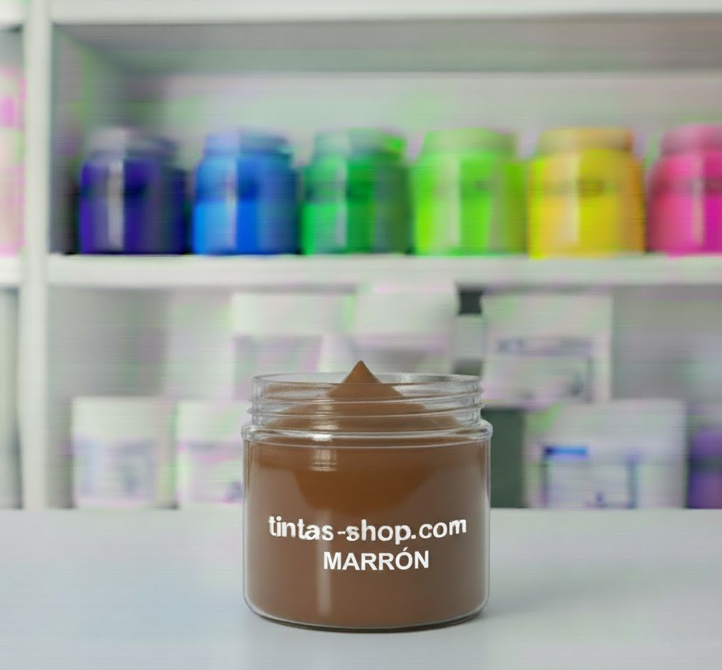 Tinta plastisol marrón