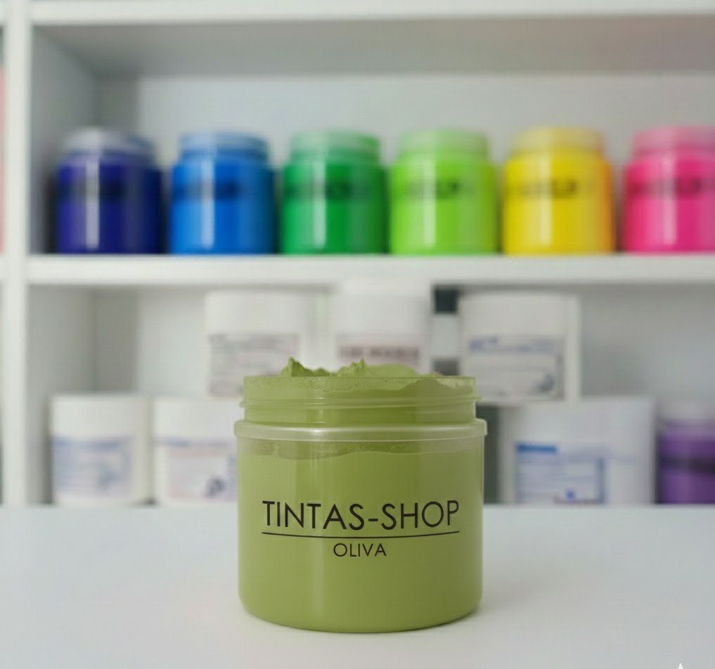 Tinta plastisol verde oliva