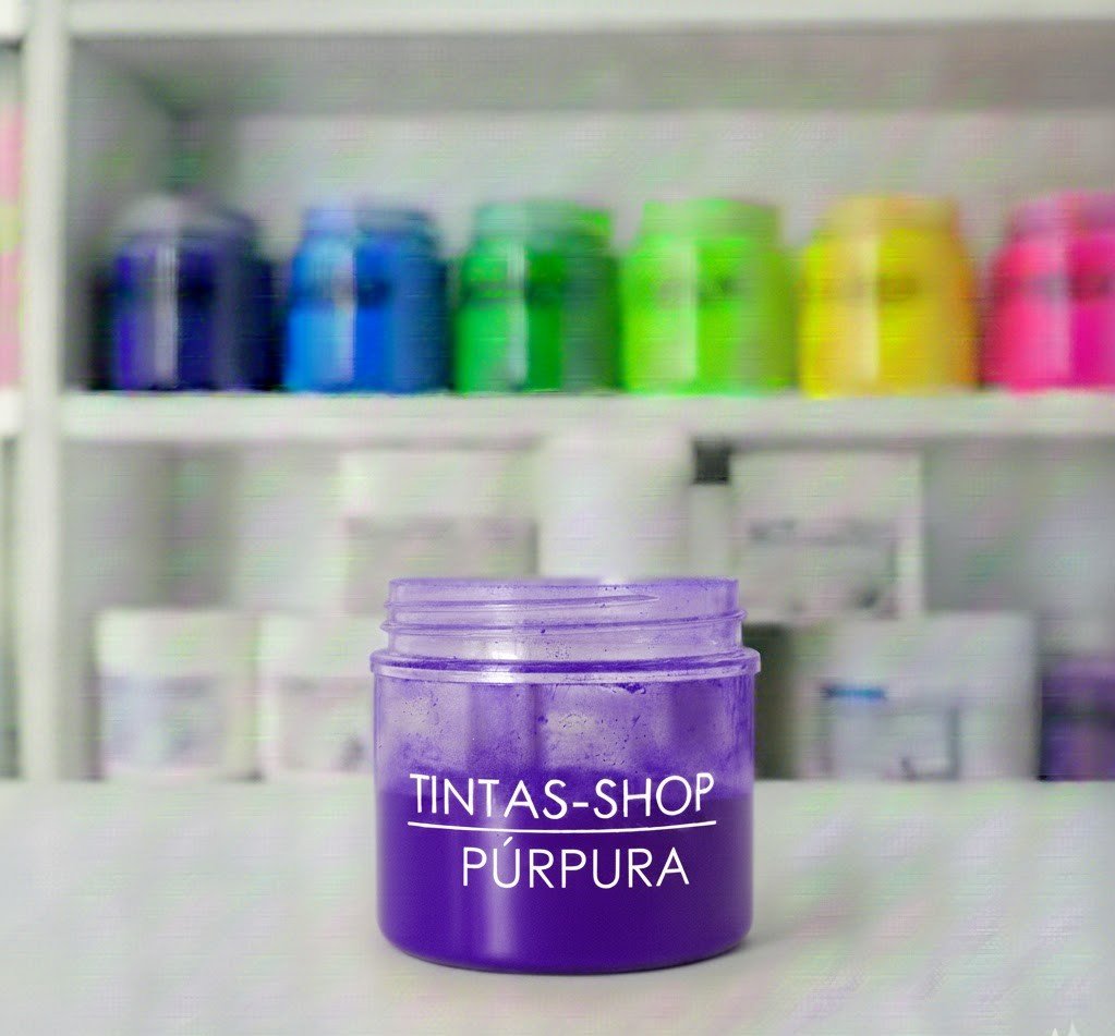 Tinta plastisol púrpura