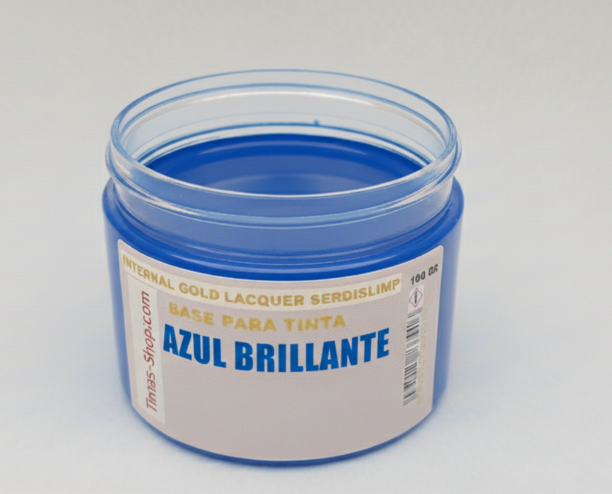 Tinta laca Gold Azul Brillante