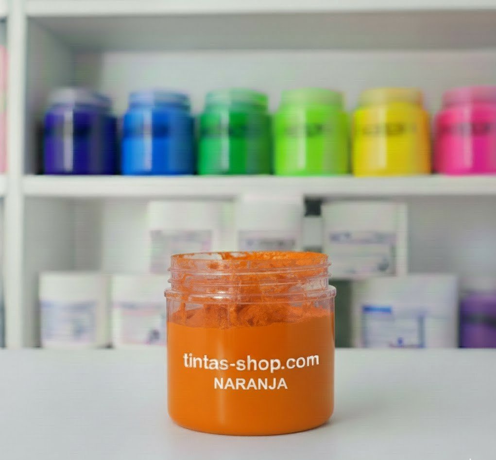 Tinta plastisol naranja