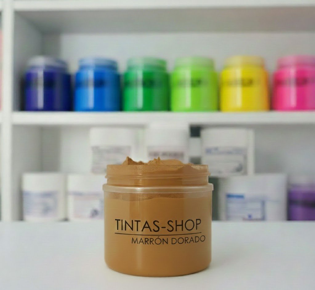 Tinta plastisol marrón dorado