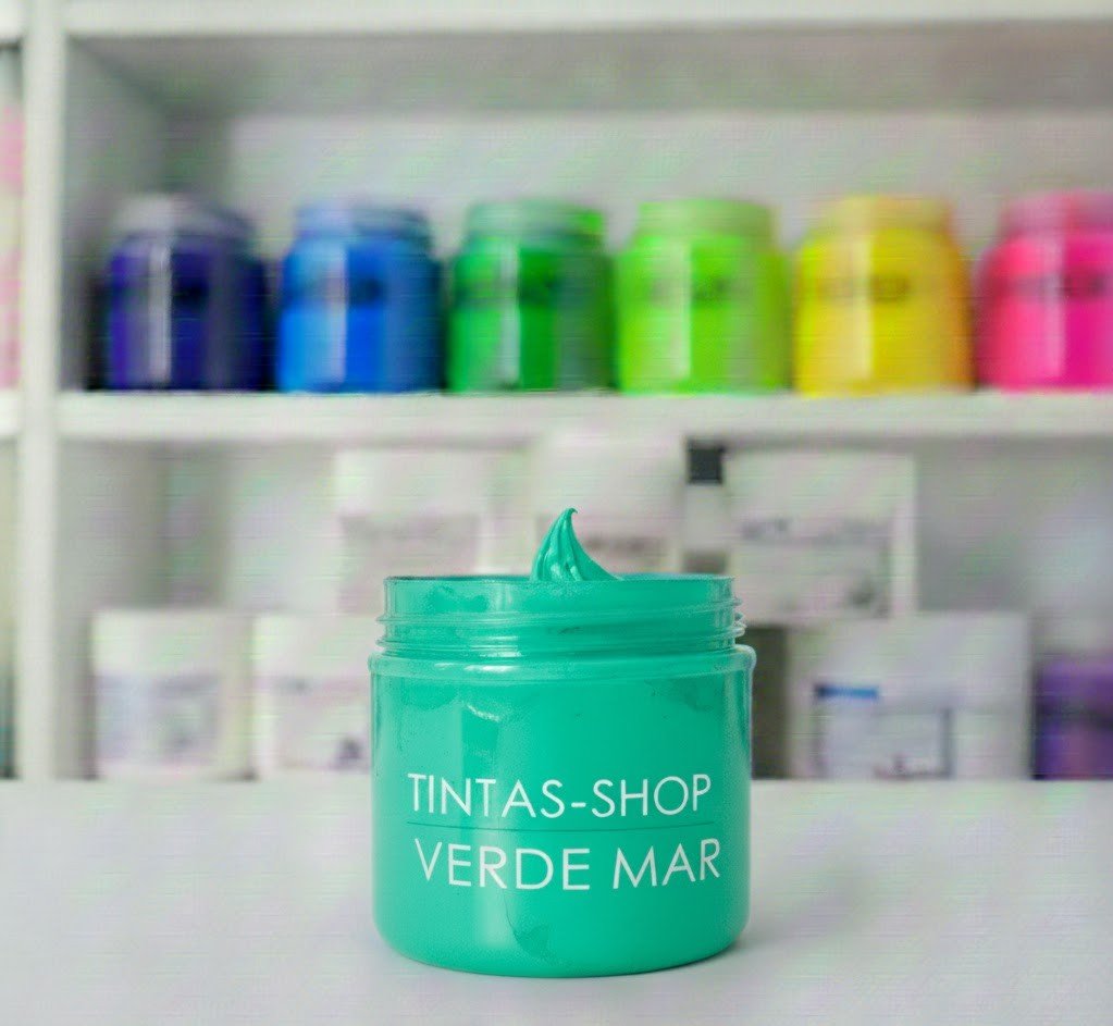 Tinta plastisol verde mar