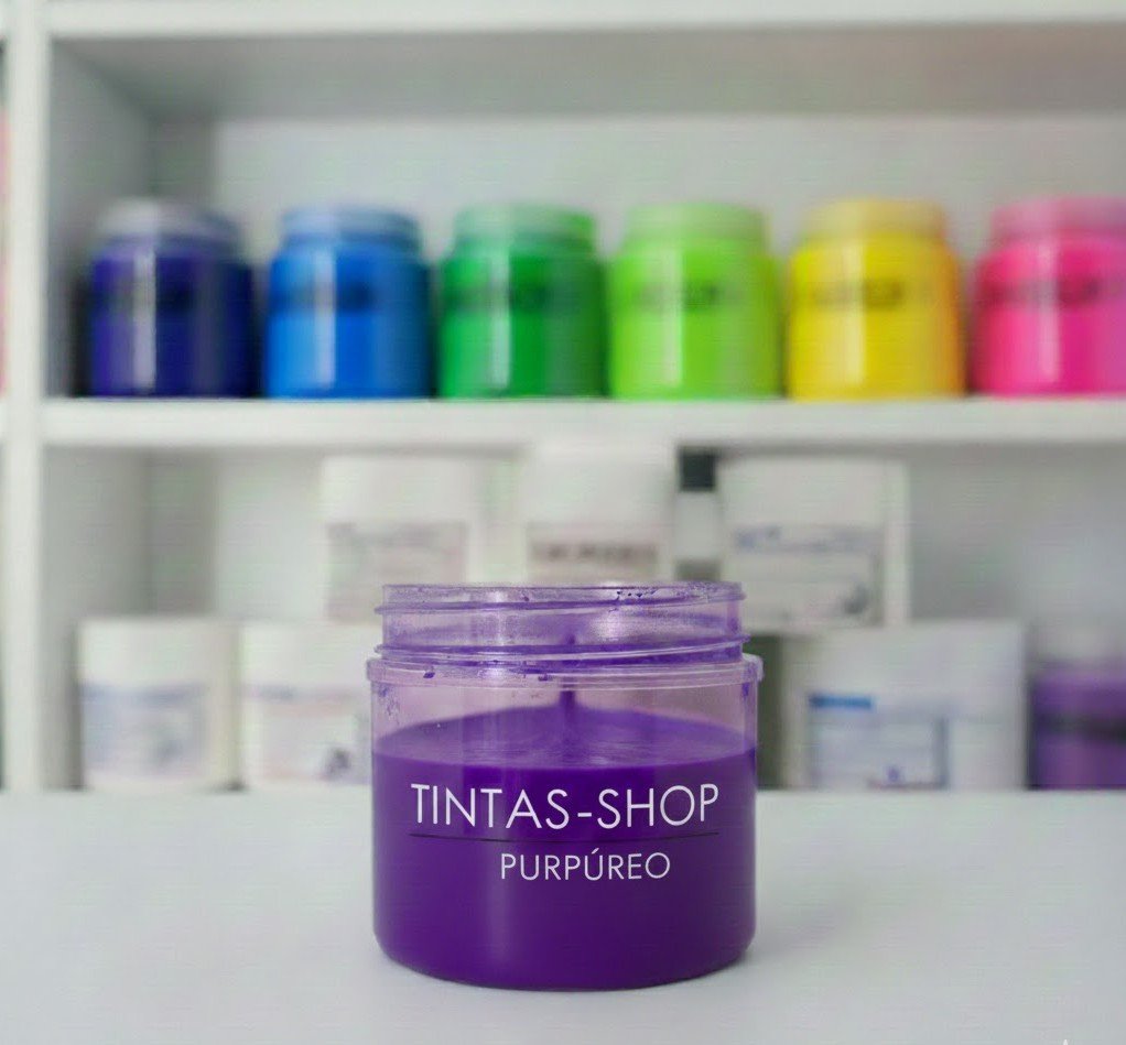 Tinta plastisol purpúreo