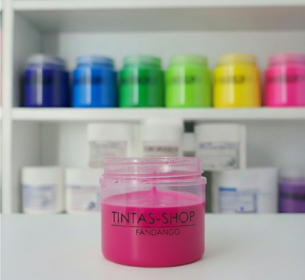 Tinta plastisol rosa fandango