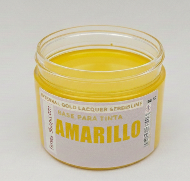 Tinta laca Gold amarillo brillante