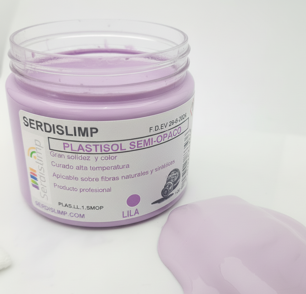 Tinta plastisol violeta-lila semi opaco