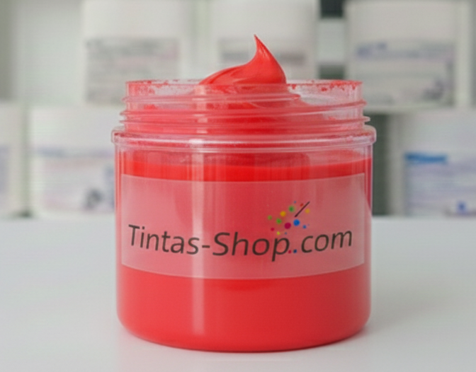 Tinta plastisol rojo primario