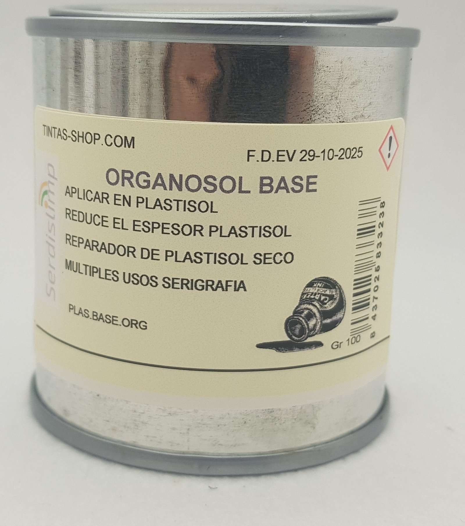 Organosol base reparador plastisol