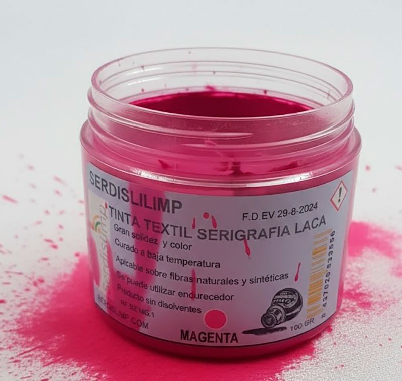 Tinta textil magenta