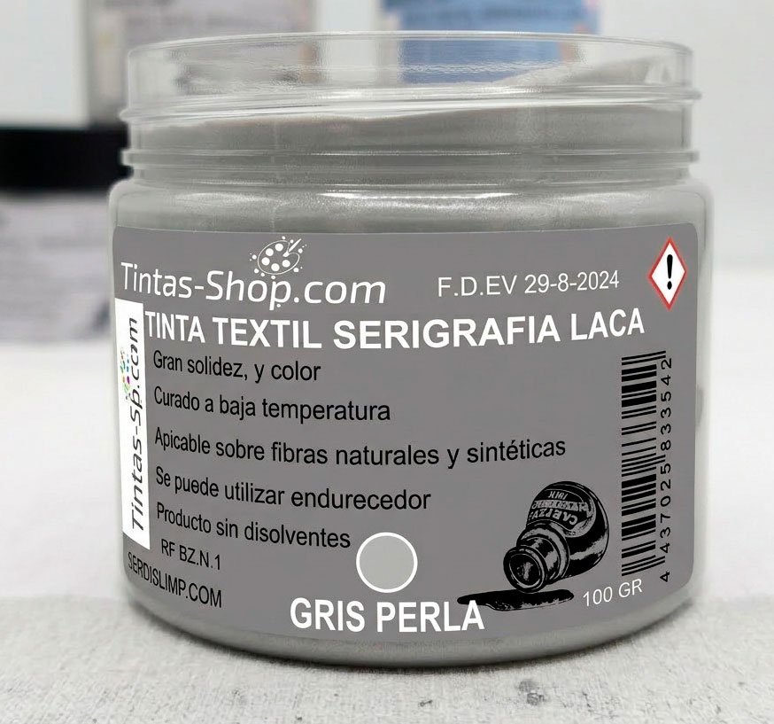 Tinta laca Gold gris perlado