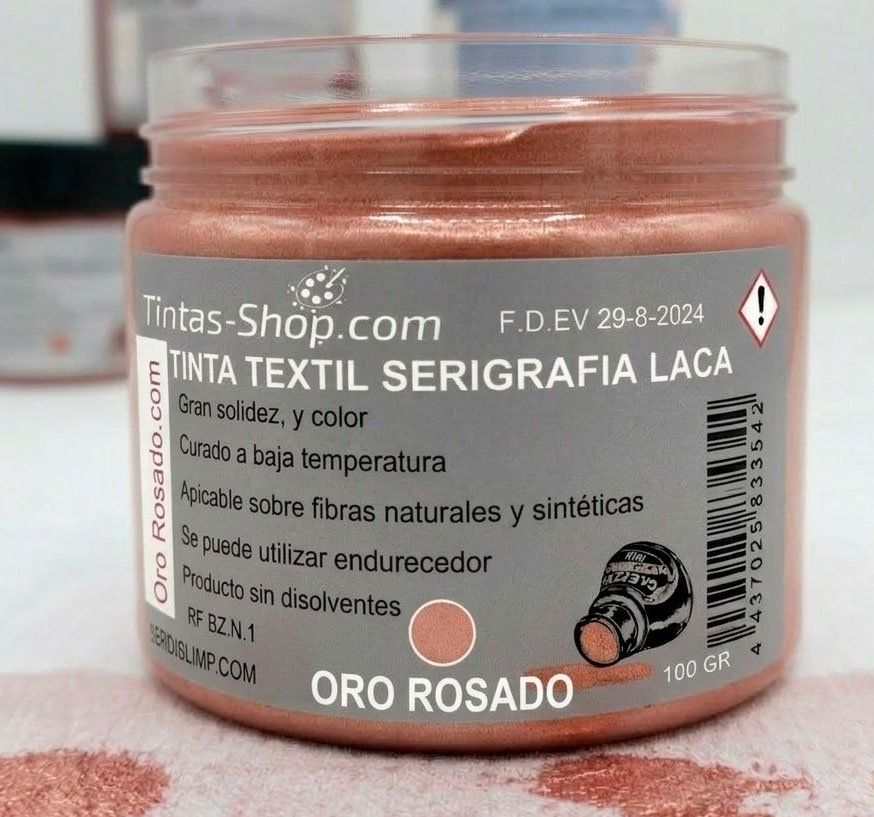 Tinta laca Gold oro rosado