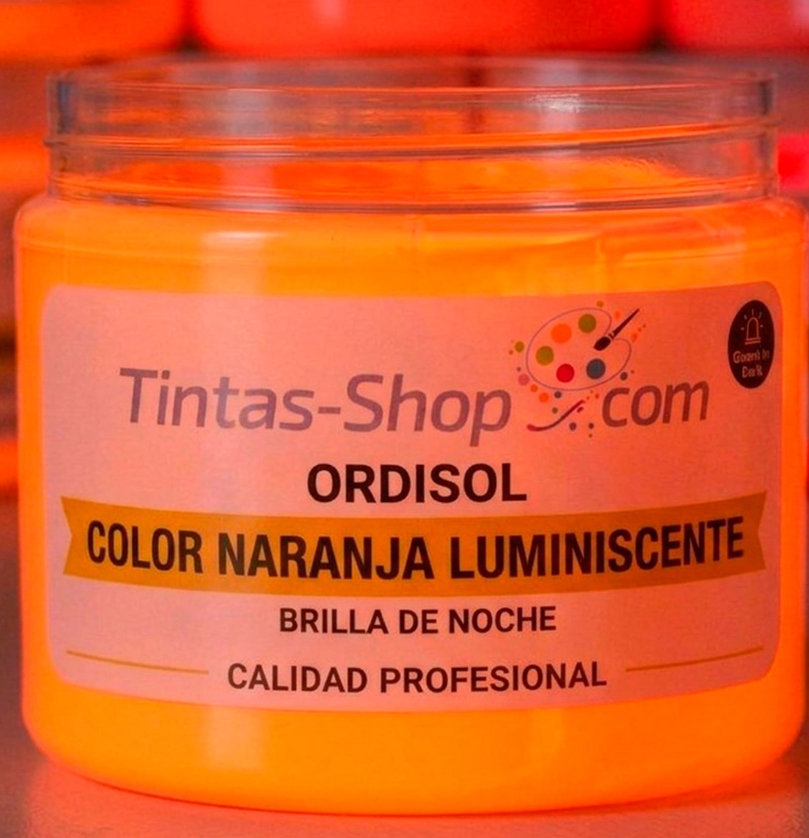 Tinta incandescentes naranja