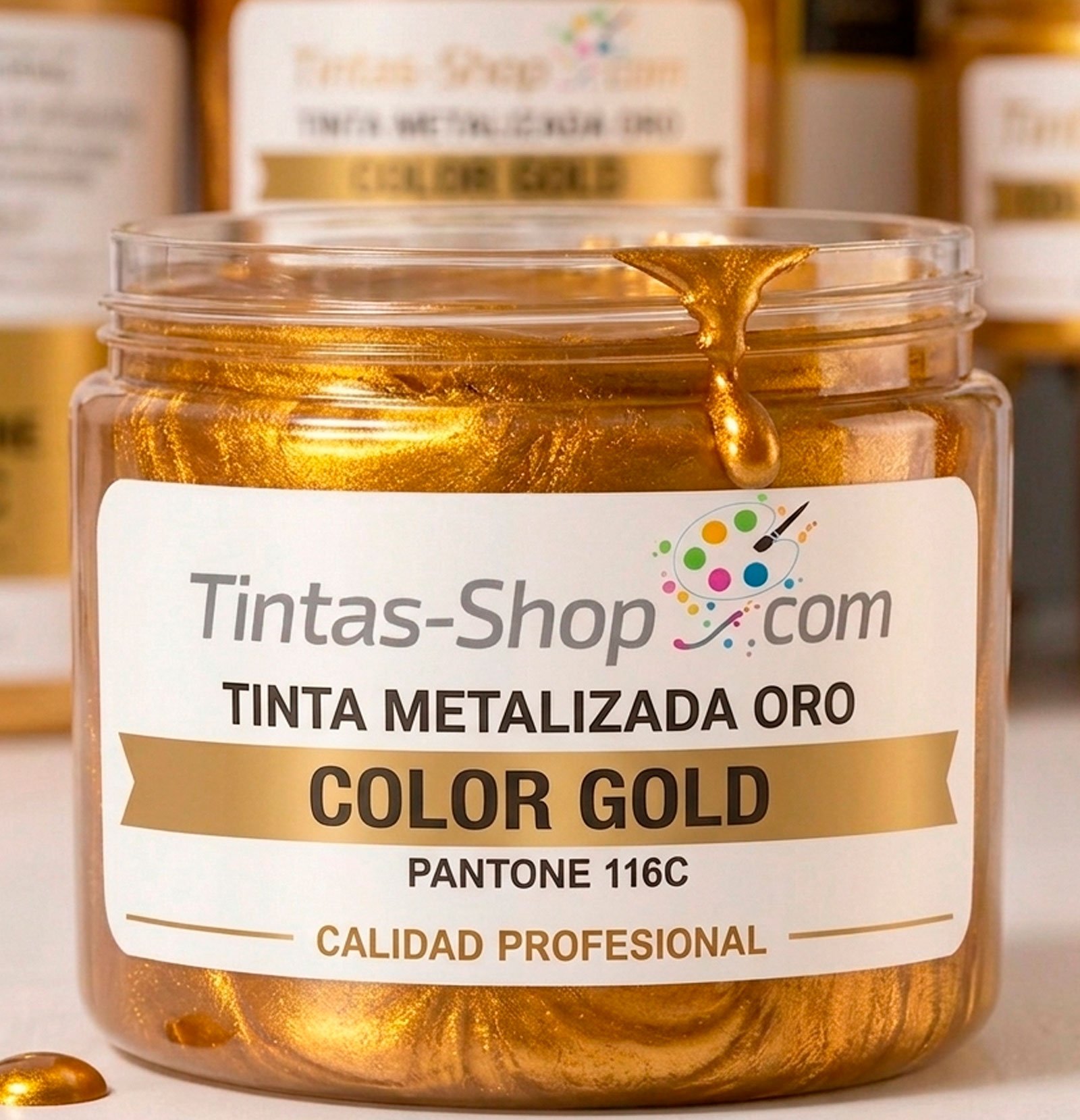 Tinta metalizada bronce
