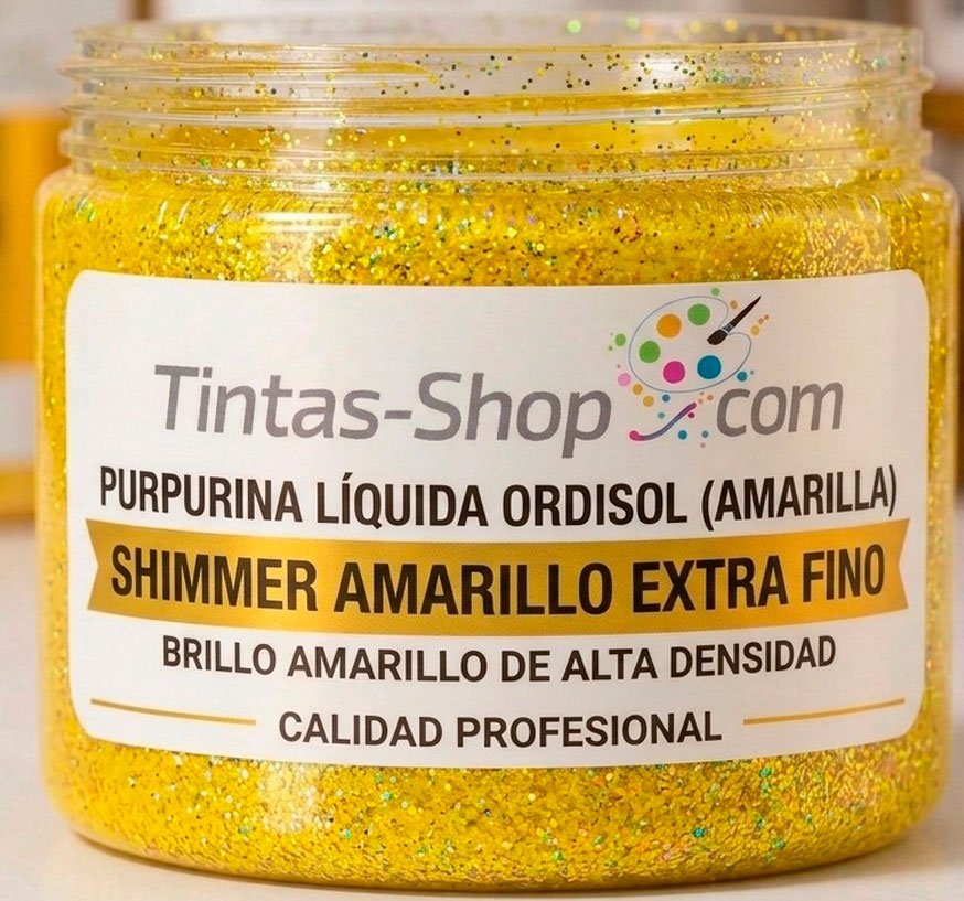 Tinta purpurina oro