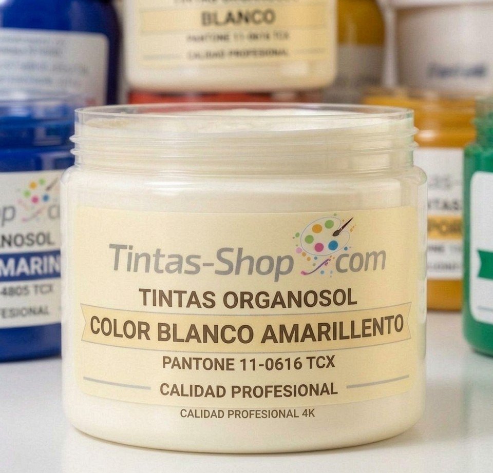 Tinta Organosol Blanco Amarillo
